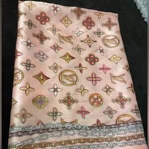 LV 100% Silk Shawl Scarf Wrap